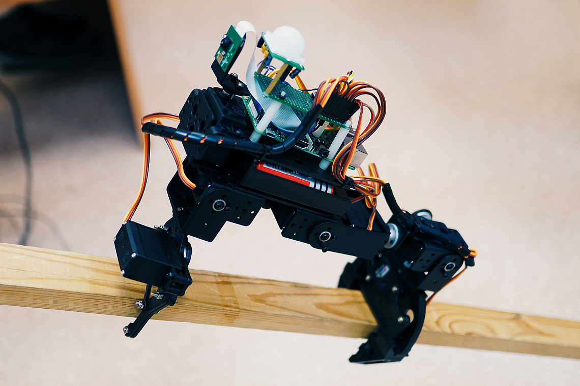 Ученица СУНЦ НГУ создала робота, лазающего по деревьям